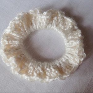 Ivory White Scrunchie